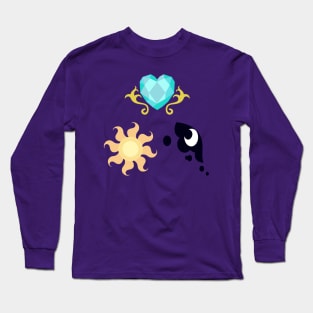 My little Pony - The Three Princesses of Equestria Cutie Mark Long Sleeve T-Shirt